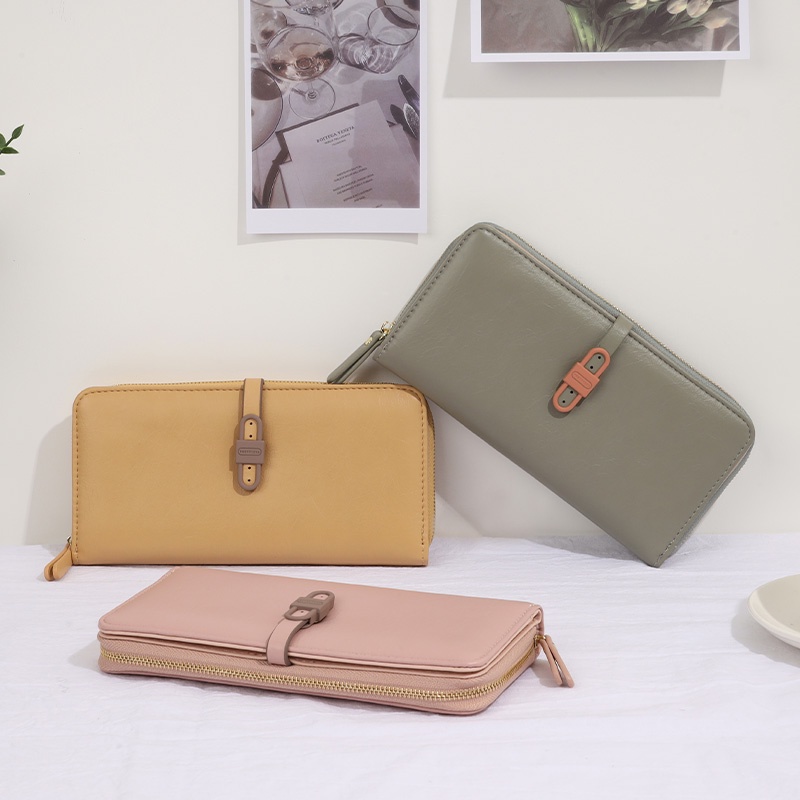 Thời Trang Ví Dài Nữ Có Khóa Kéo