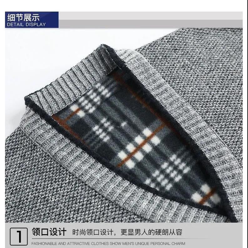 Áo sweater Tay Dài Cổ Tròn Màu Sắc Đơn Giản Cho Đàn Ông Trung Niên