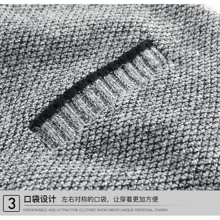 Áo sweater Tay Dài Cổ Tròn Màu Sắc Đơn Giản Cho Đàn Ông Trung Niên