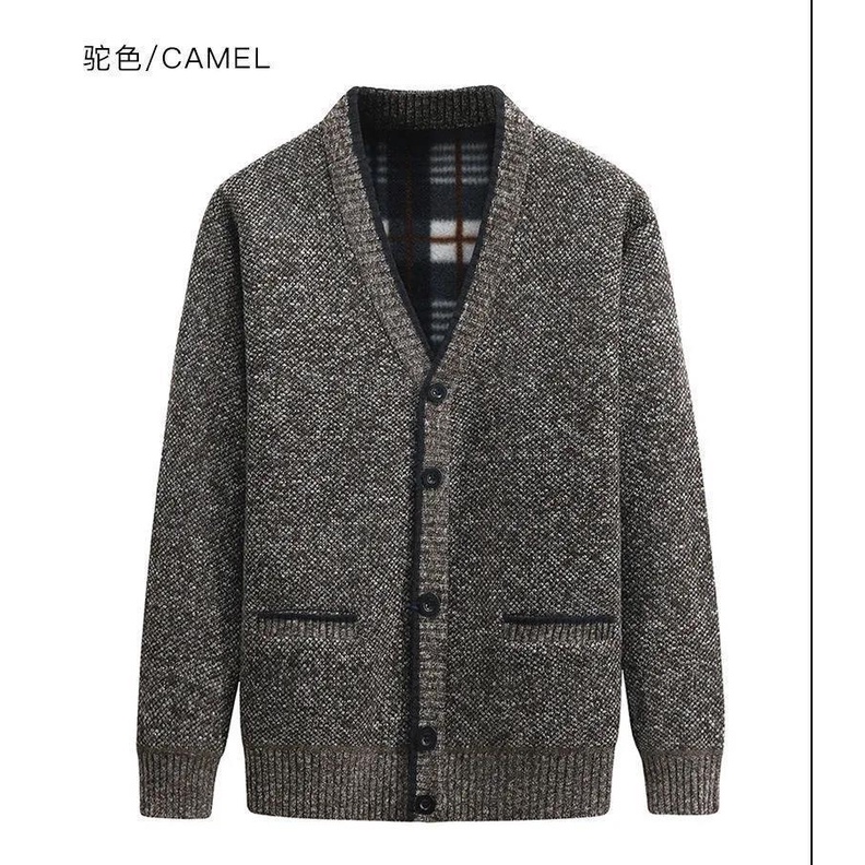 Áo sweater Tay Dài Cổ Tròn Màu Sắc Đơn Giản Cho Đàn Ông Trung Niên