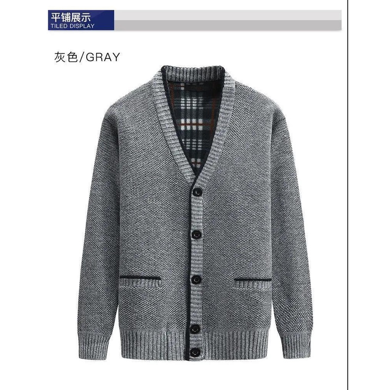 Áo sweater Tay Dài Cổ Tròn Màu Sắc Đơn Giản Cho Đàn Ông Trung Niên