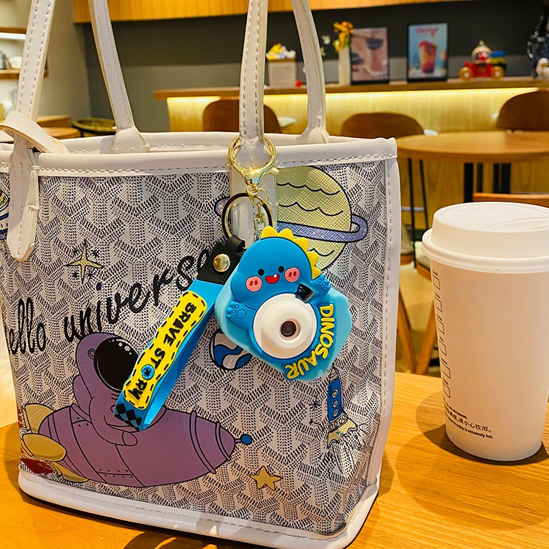 Hoạt Hình Móc Khóa Hình Khủng Long / Răng Hổ Mini Dễ Thương