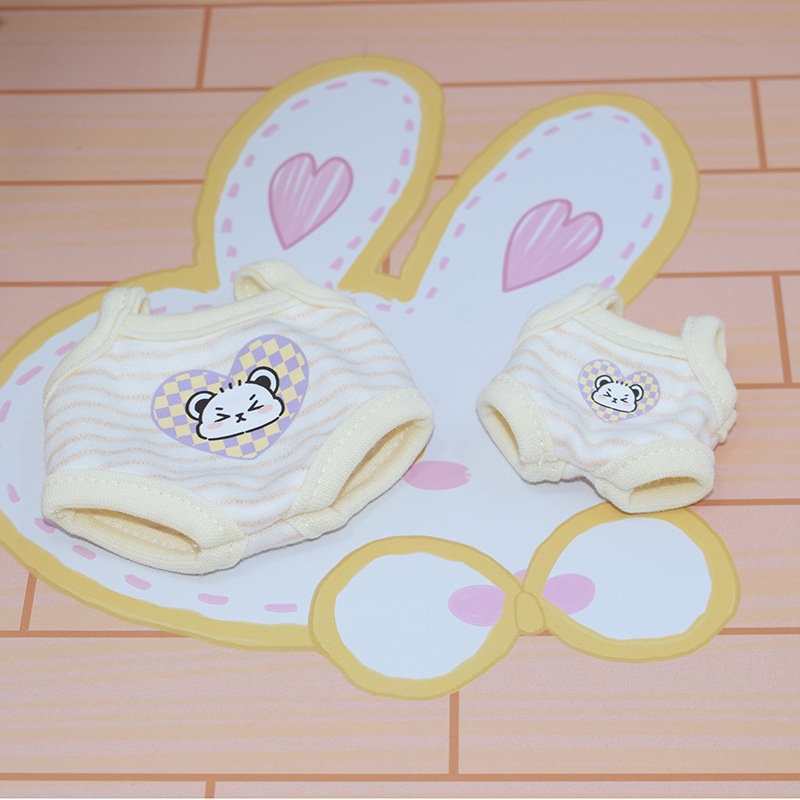 Mới Áo liền quần Bằng cotton Với Họa Tiết Động Vật Đáng Yêu Dùng Cho Búp Bê 10 / 20cm