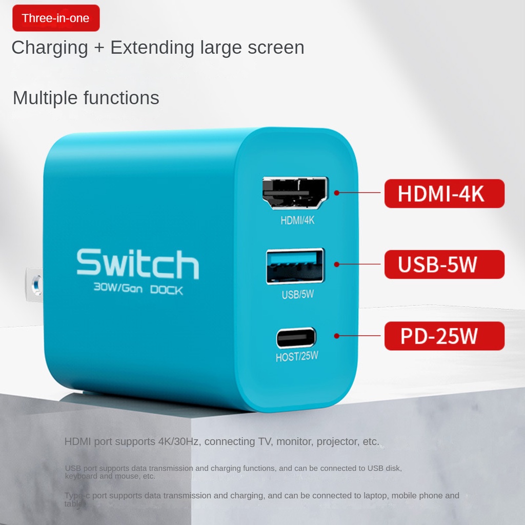 Galum Cáp Sạc Nhanh 30w ns nintendo switch lite oled pd hdmi 4k usb type c Cho Máy Tính Bảng / laptop