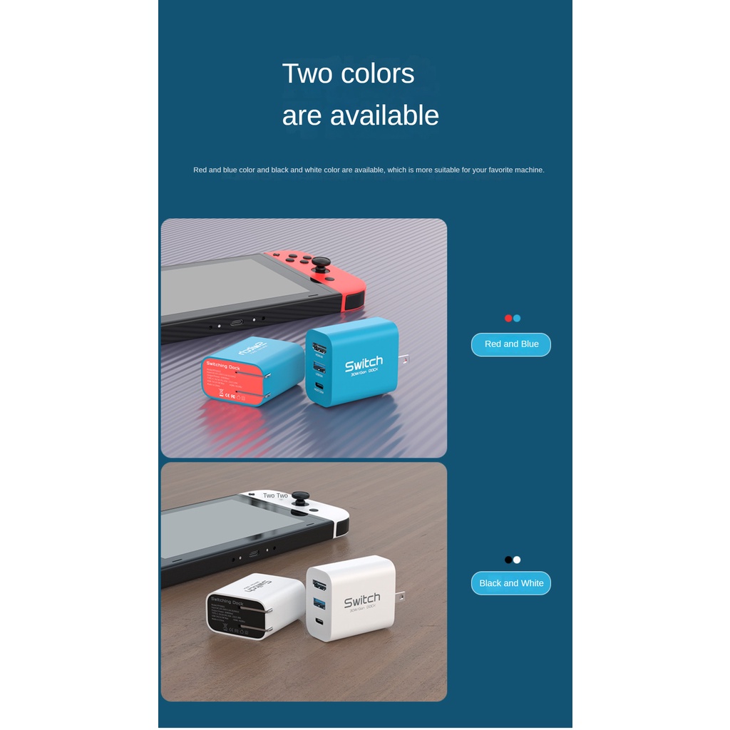 Galum Cáp Sạc Nhanh 30w ns nintendo switch lite oled pd hdmi 4k usb type c Cho Máy Tính Bảng / laptop