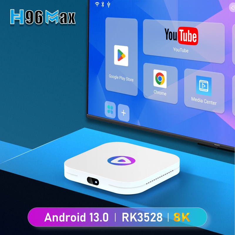 H96 MAX M1 Android 13 Smart TV box Rockchip RK3528 Support 8K Video Dual WiFi Bluetooth Google Voice Player Set Top Box