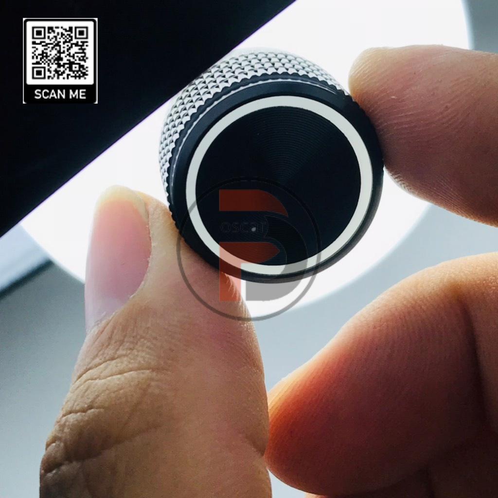 Chụp chiết áp chỉnh volume nhôm hắt sáng 25X15X6