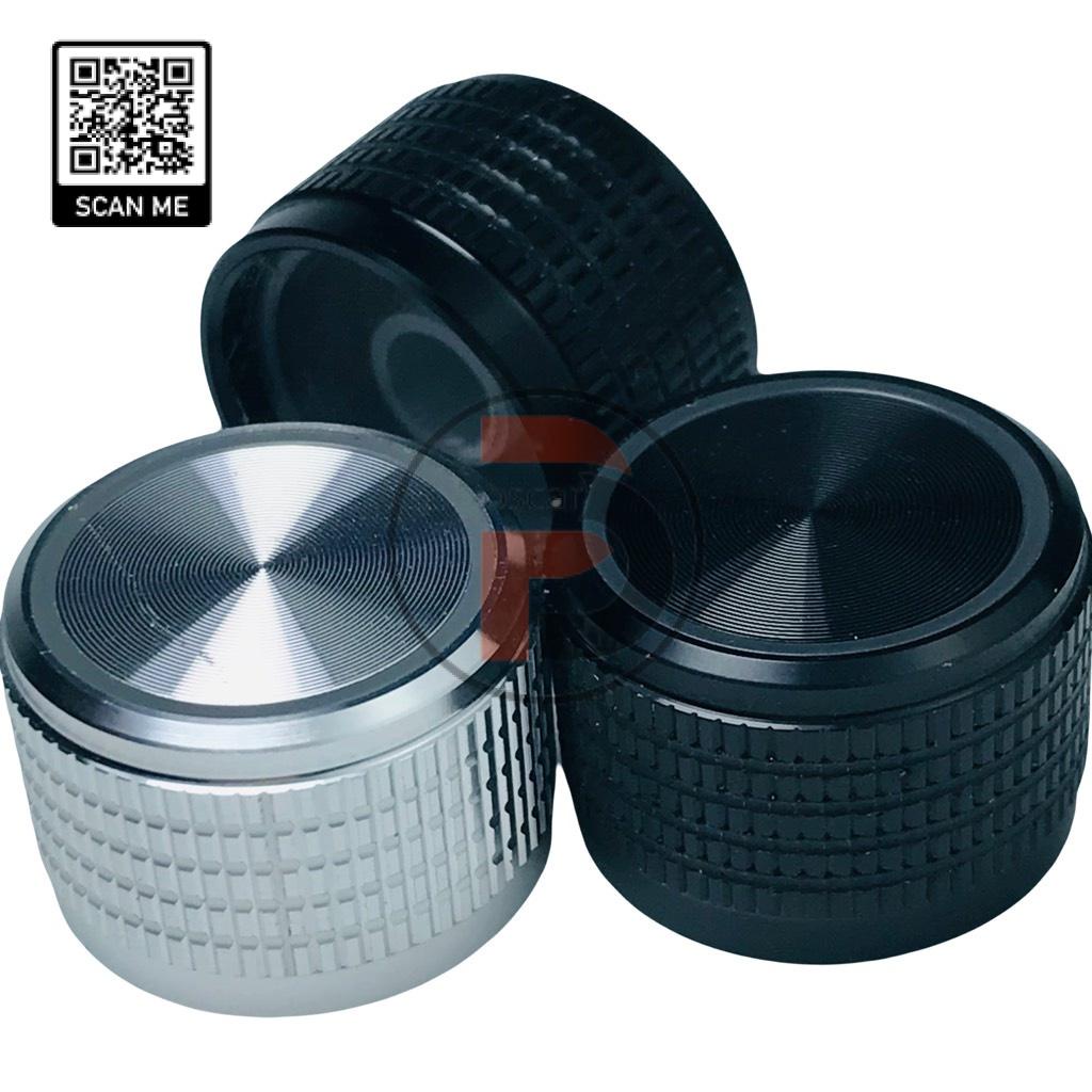 Chụp chiết áp chỉnh volume nhôm hắt sáng 25X15X6