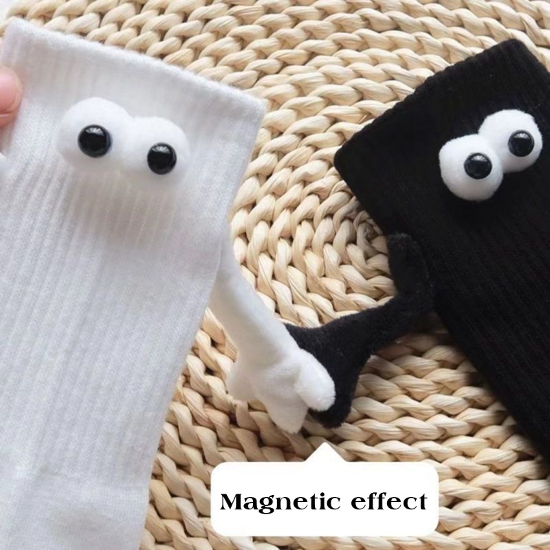 Đôi Vớ cotton Xỏ Ngón Từ Tính in Hình Bàn Tay 3d Sáng Tạo