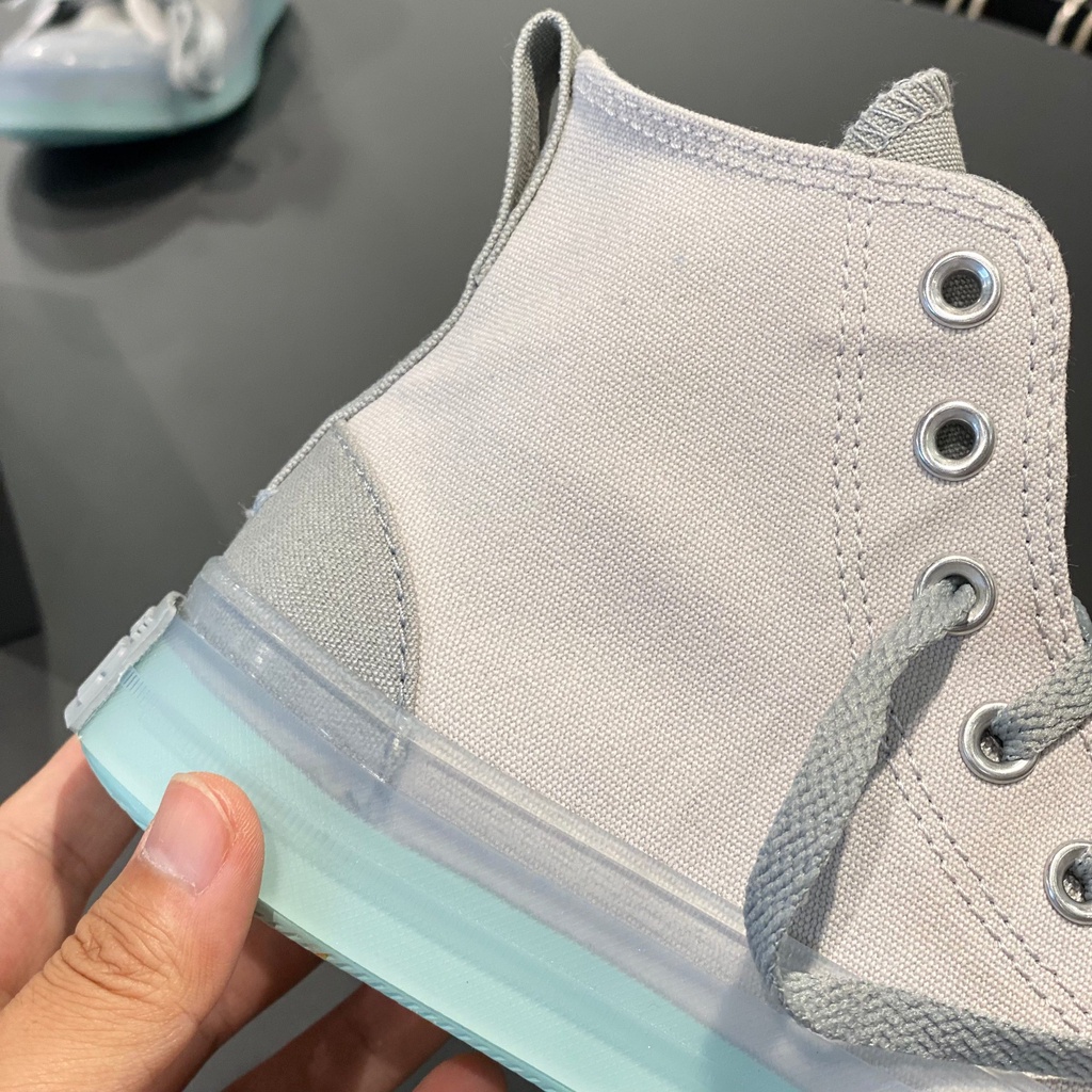 Converse Giày Vải canvas Cổ Cao Siêu Nhẹ Thoáng Khí Phối Màu Cá Tính Cho Nam Nữ