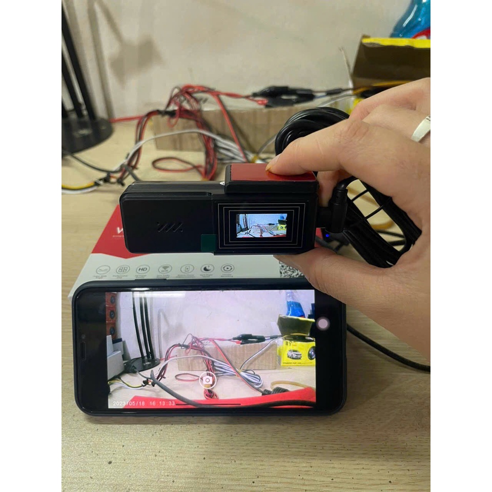 Camera hành trình macar V9 pro kết nối điện thoại và màn androi độ nét 2K