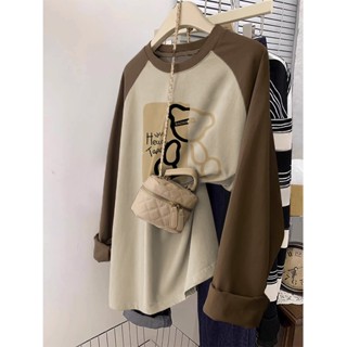 NRVP Mới Áo Thun Tay Dài oversize Phong Cách Hàn Quốc Cho Nữ