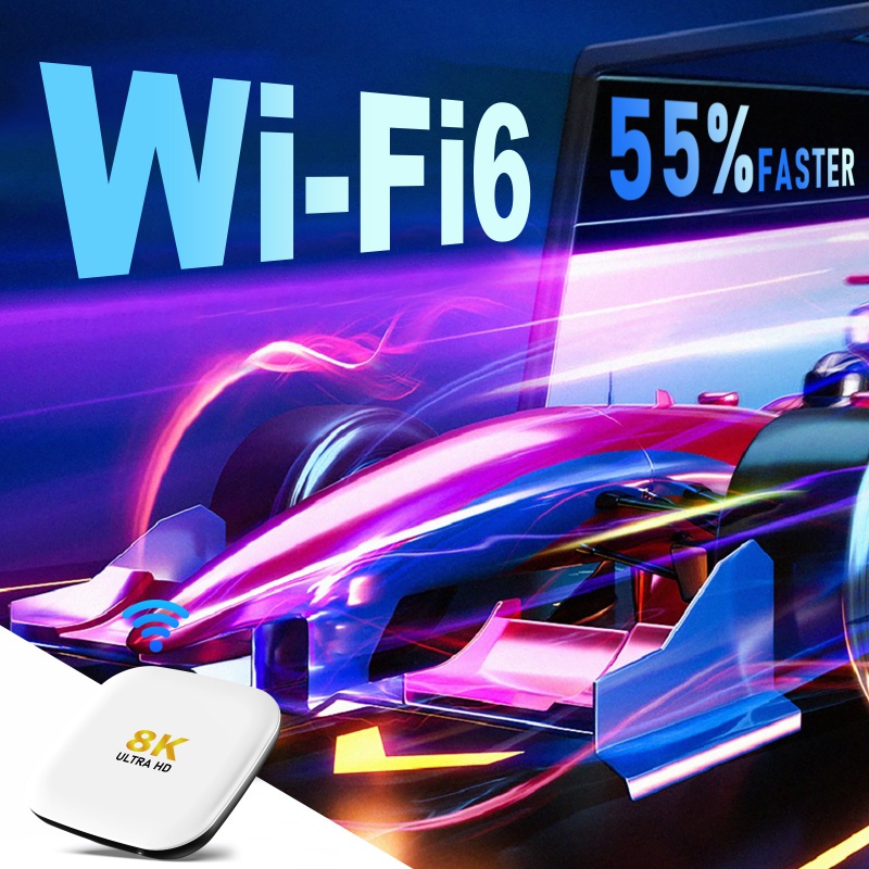 H96Max M2 Smart TV Box Android 13 RK3528 8K 1000M WIFI6 DDR4 Set Top Box Voice Control Android TV Box Media Player
