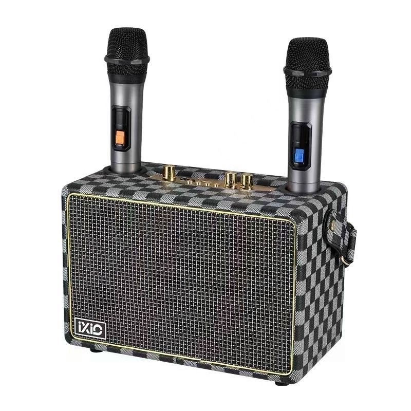 Loa Bluetooth SK-2036 , Có Sẵn 2 Micro Không Dây , Hát Karaoke Nghe Nhạc Bass Cực Đỉnh - Chuẩn qixi TECHHIGH