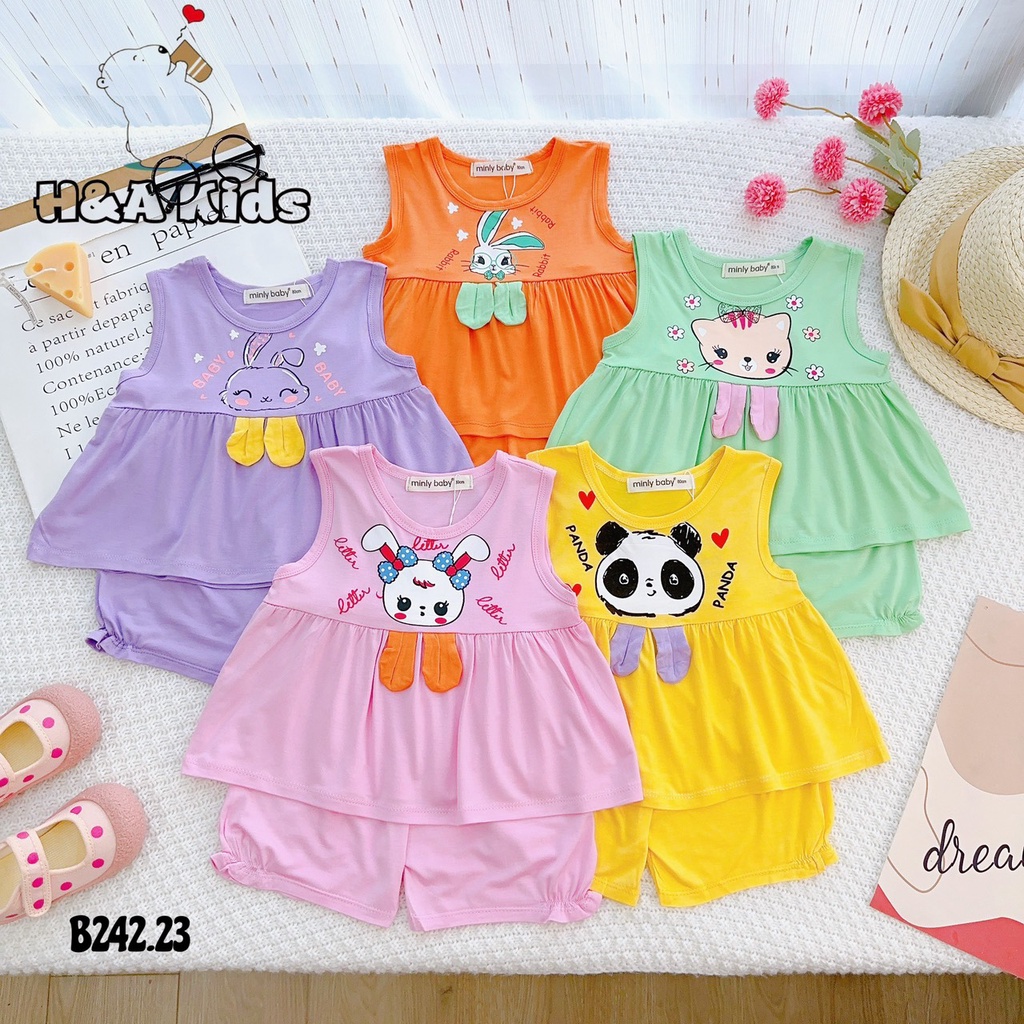 (SIZE 8-19KG) SET THUN LẠNH BABYDOOL GẮN TAI THẬT CHO BÉ