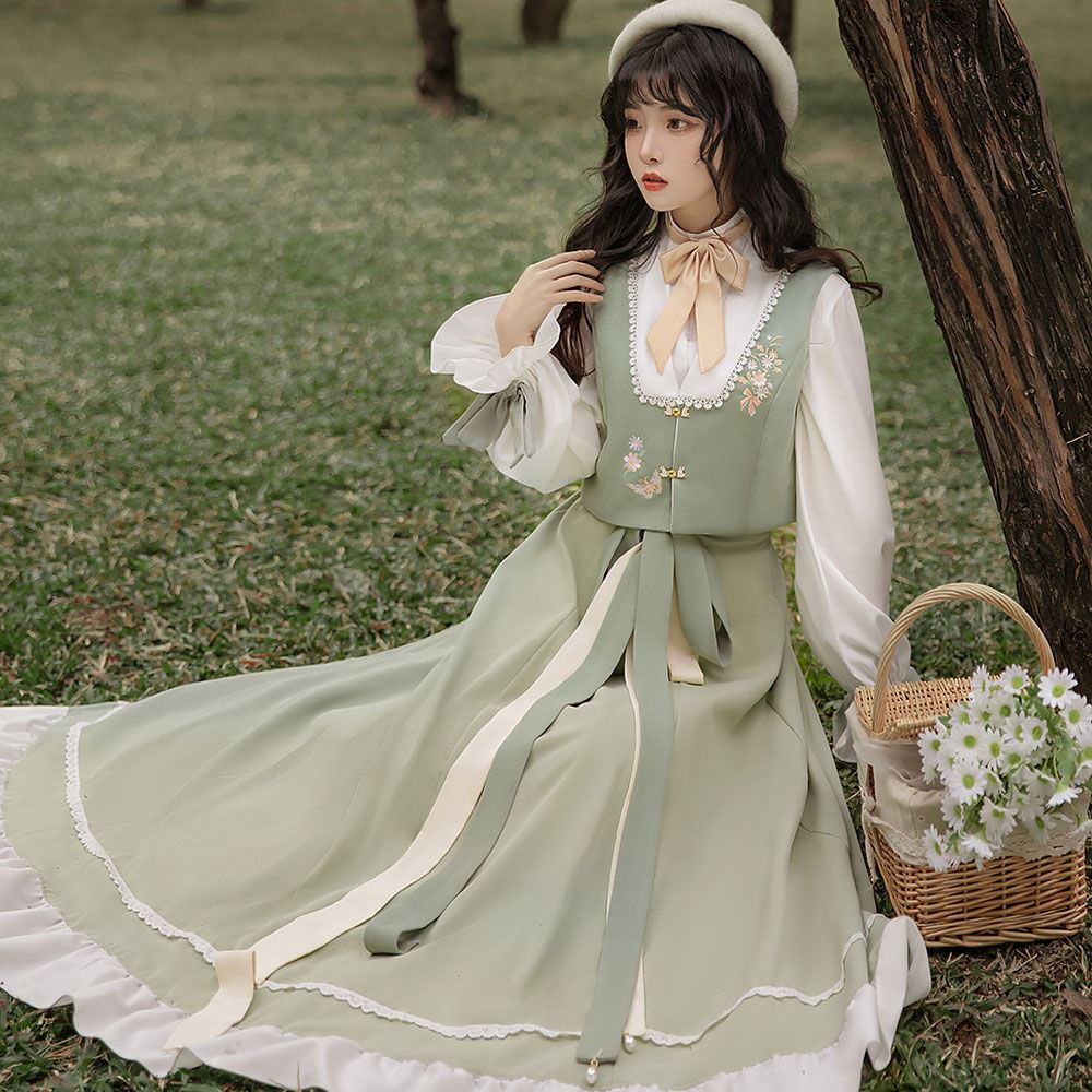 Mới Bộ Trang Phục Cách Tân Phong Cách Trung Hoa Đơn Giản Cho Nữ