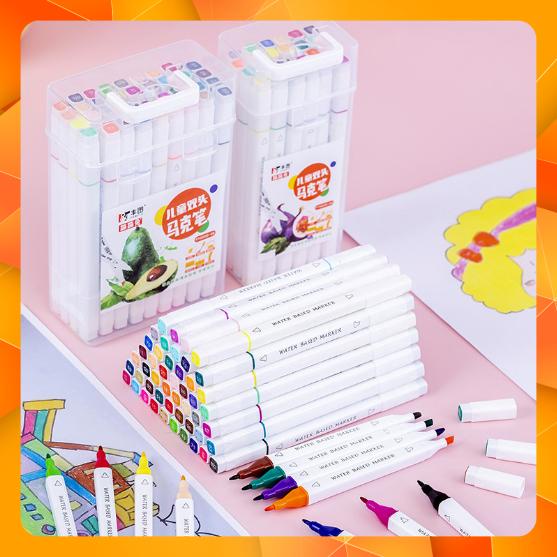 Bút Marker Gốc Nước Mini 2 Đầu Nati Store