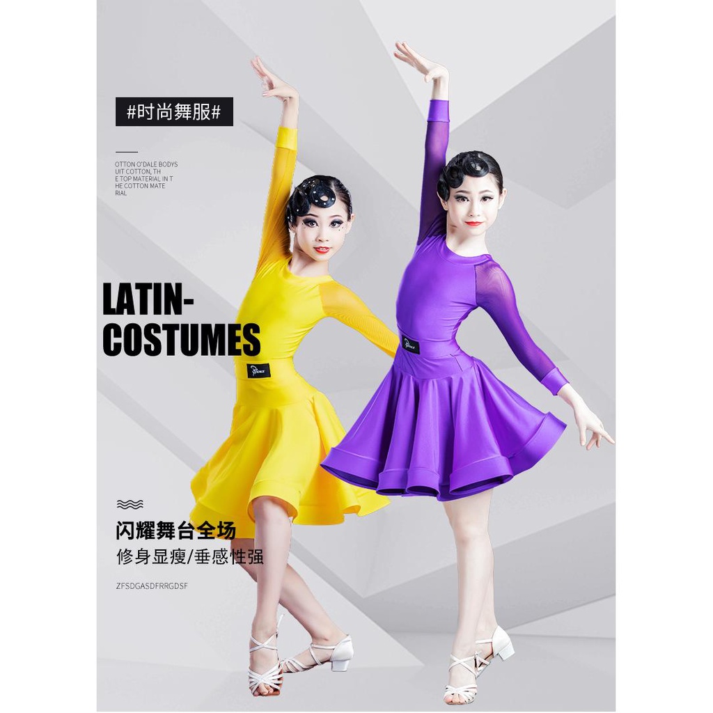 Mới Chân Váy Xòe Cho Bé Gái Khiêu Vũ latin