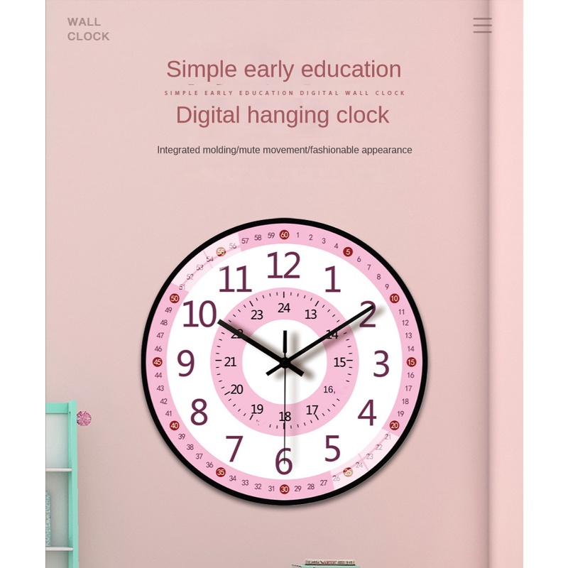 Hoạt Hình Đồng Hồ Treo Tường 8 inch / 12 inch Họa Tiết Đáng Yêu Sáng Tạo