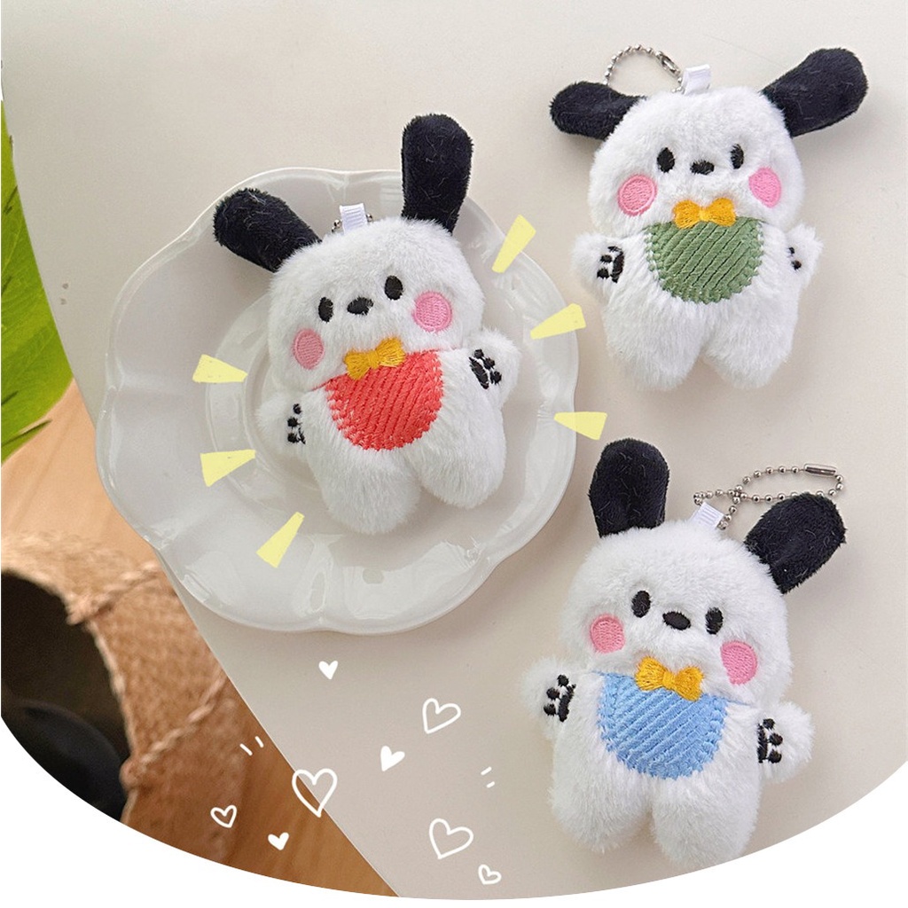 Móc Khóa Hình Chú Chó Nhồi Bông Dễ Thương