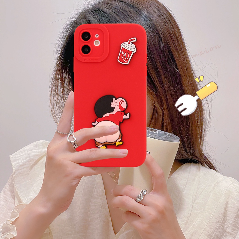 Dễ Thương Ốp Điện Thoại Silicon Mềm Hoạt Hình 3d Cho iphone 11 12 13 14 15 pro max + mini x xr xs max 6 s 7 8 + se 2020 11pro 13pro