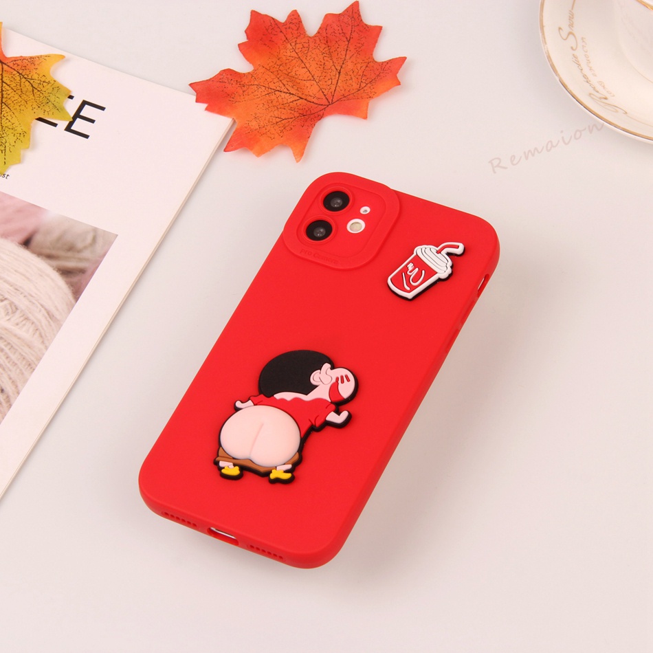 Dễ Thương Ốp Điện Thoại Silicon Mềm Hoạt Hình 3d Cho iphone 11 12 13 14 15 pro max + mini x xr xs max 6 s 7 8 + se 2020 11pro 13pro