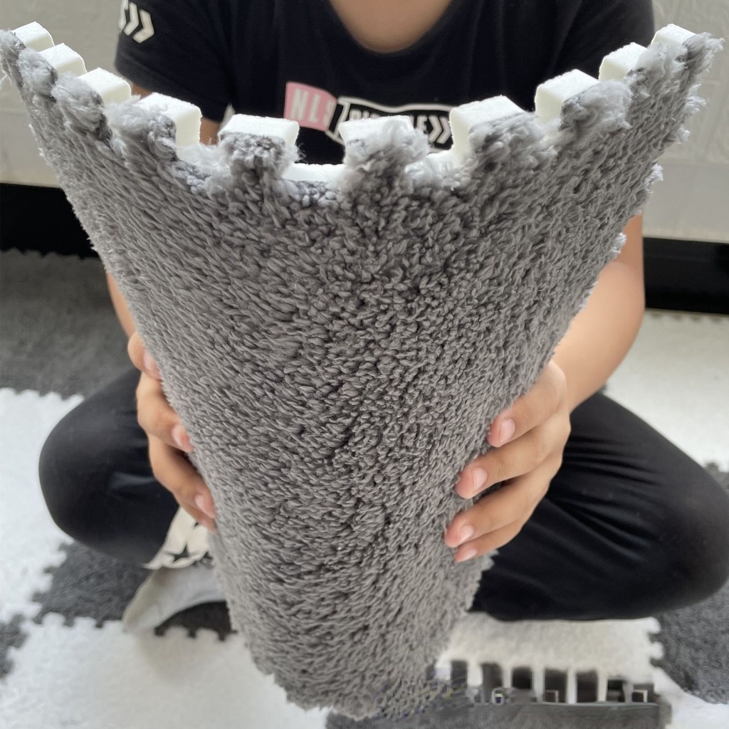 Tấm Thảm Trải Sàn Bằng Xốp 4 Mảnh Màu Trơn Cho Bé