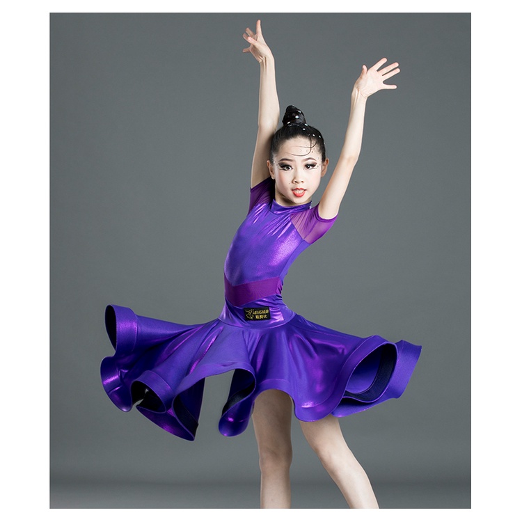 Váy Khiêu Vũ latin Cho Bé Gái Thời Trang Mùa Hè