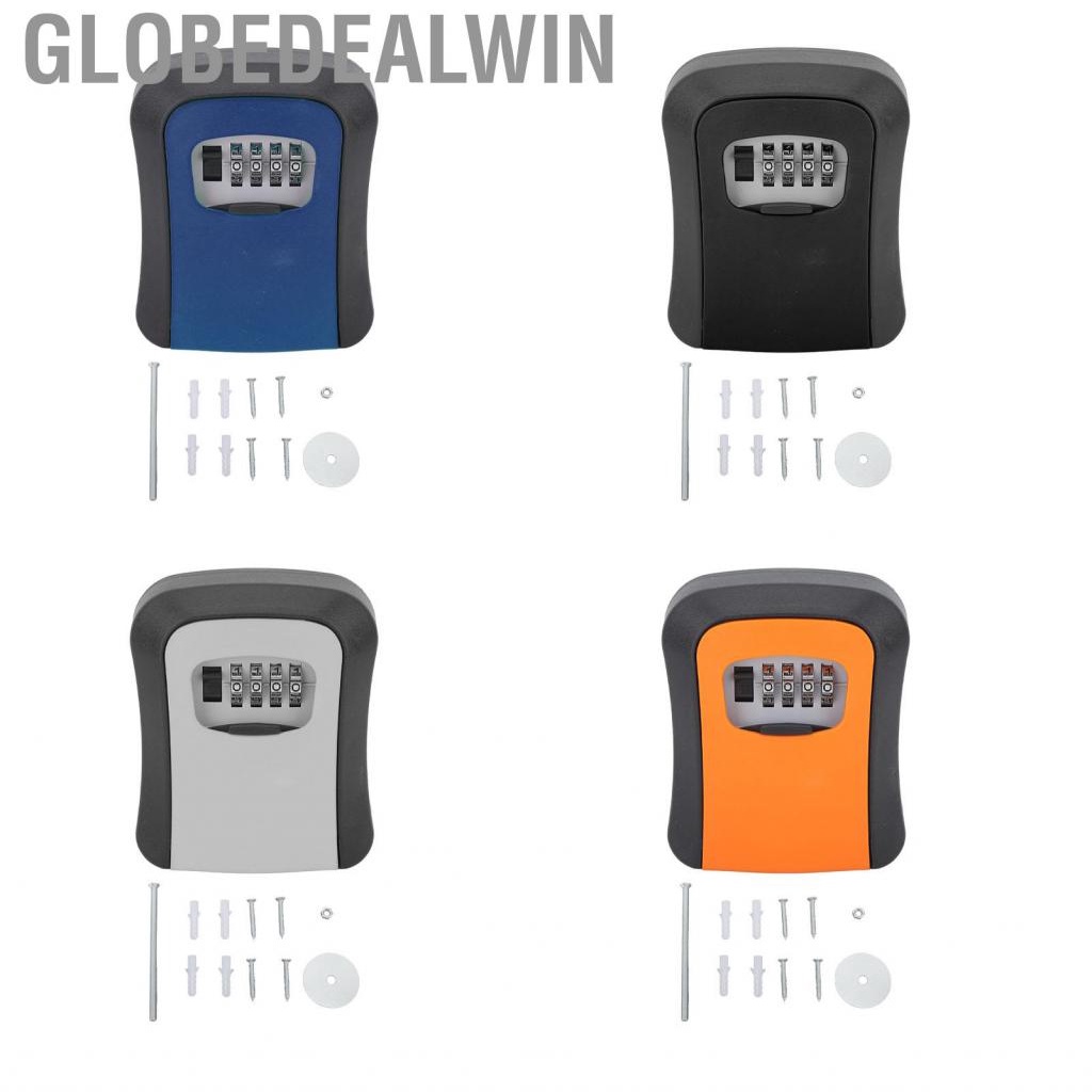 Globedealwin Key Lock Box  Portable Storage Lockbox Wall Mounted for Outdoor