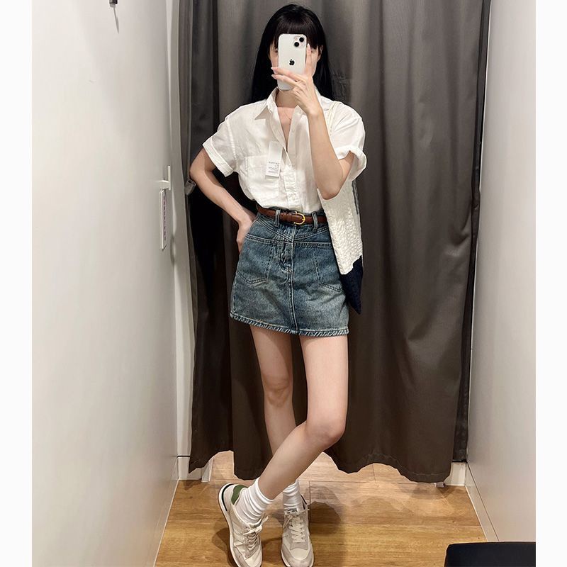Thời Trang Áo Sơ Mi Ngắn Tay Phong Cách Hàn Quốc harajuku 2023 Cho Nữ