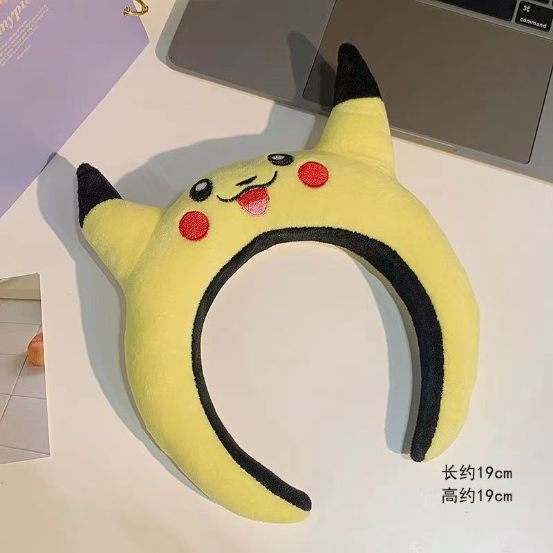 Hoạt Hình Băng Đô Cài Tóc Hình stitch / pikachu Nhồi Bông Dễ Thương Cho Nữ