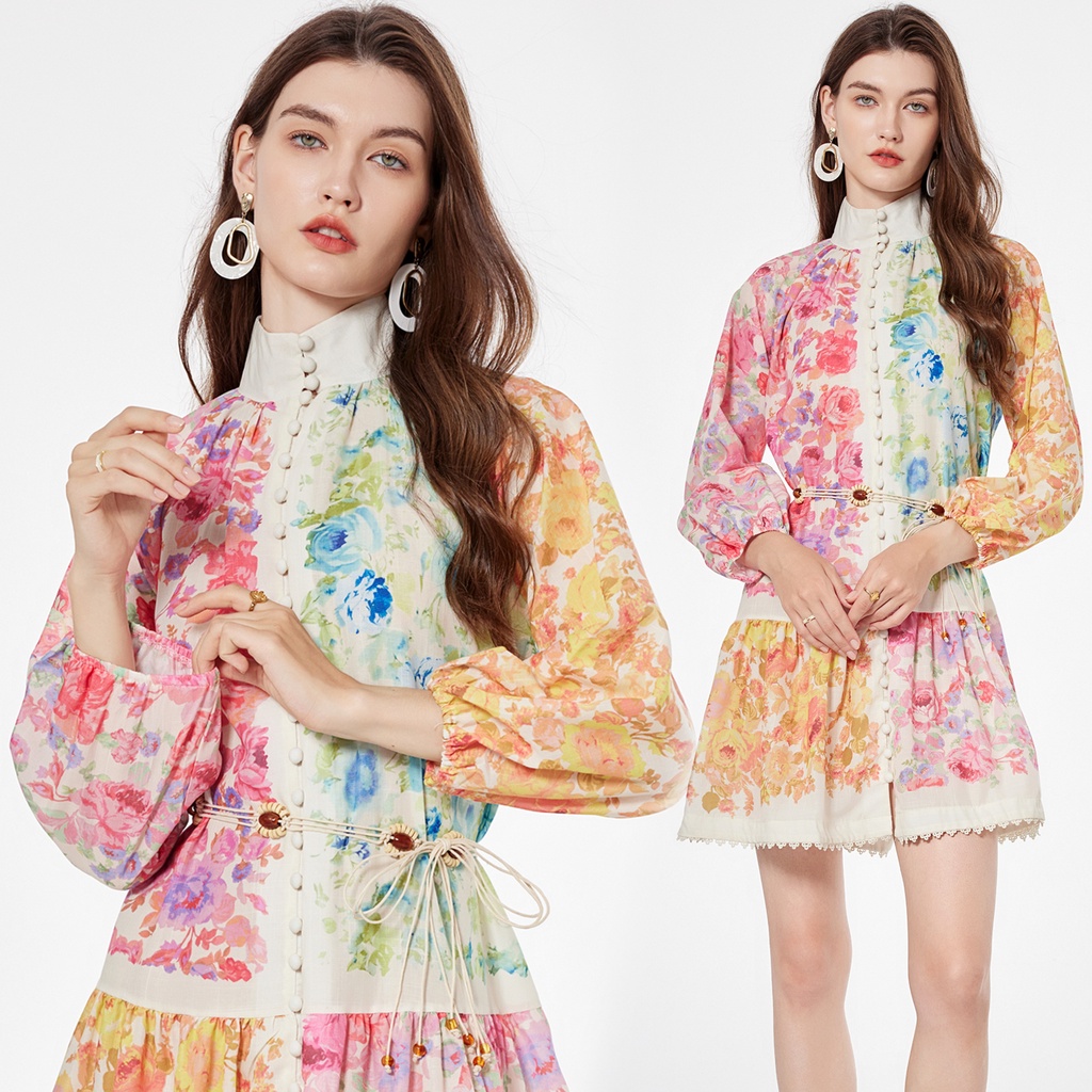 20239 Xiaoshengjing khâu váy váy thanh lịch