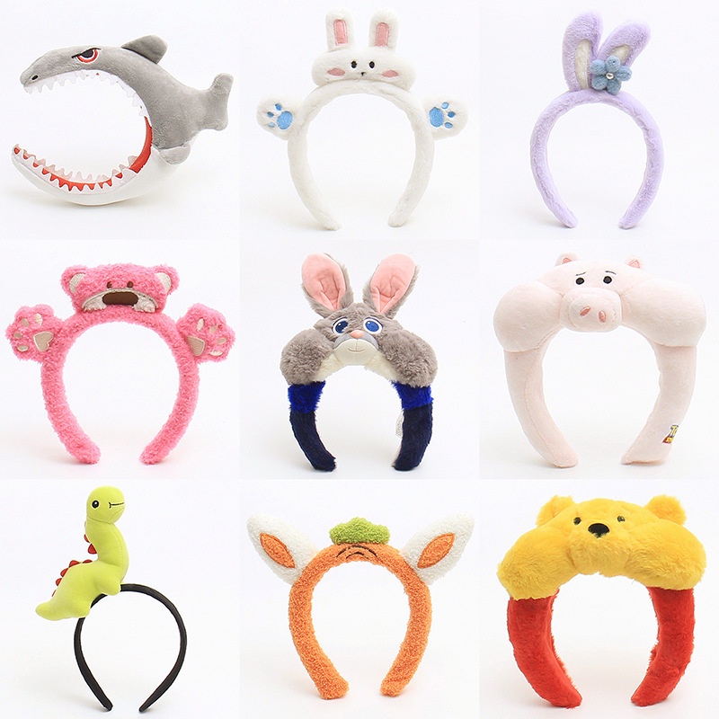 Dễ Thương Băng Đô Cài Tóc Hình Cá Mập / Khủng Long Hoạt Hình Siêu Đáng Yêu Vui Nhộn Cho Người Lớn Và Trẻ Em