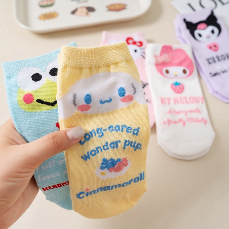 Hoạt Hình Vớ cotton Họa Tiết sanrio Nhật Bản Đáng Yêu Cho Bé Gái