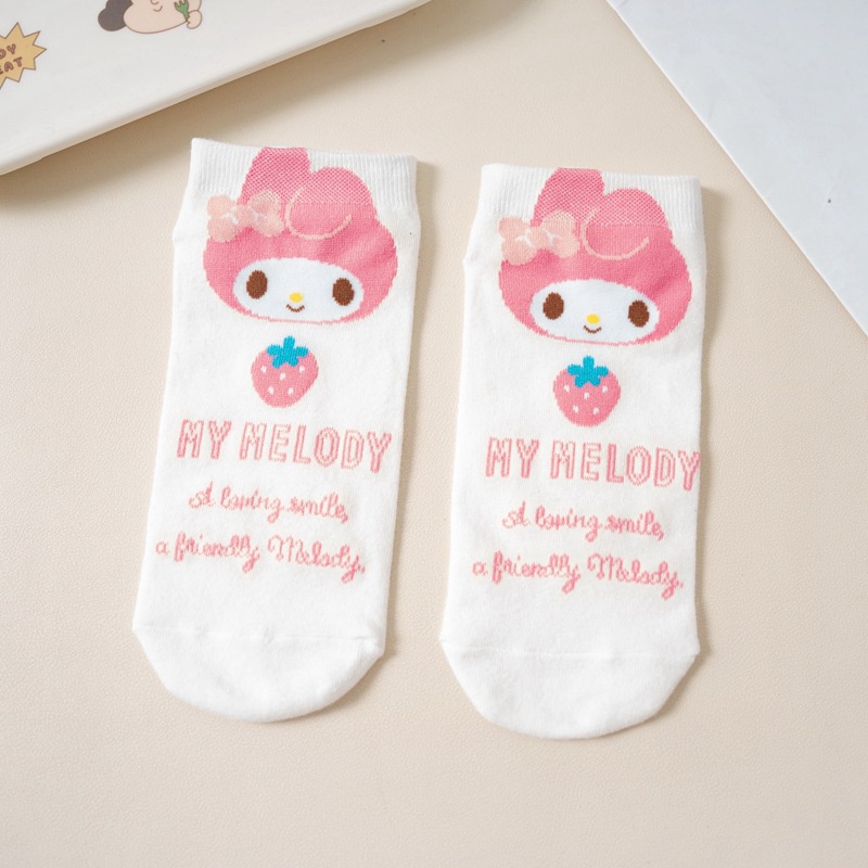 Hoạt Hình Vớ cotton Họa Tiết sanrio Nhật Bản Đáng Yêu Cho Bé Gái