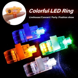 Nhẫn đeo ngón tay co giãn có đèn led phát sáng độc đáo