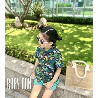 Sét áo sơmi hoa + quần đũi