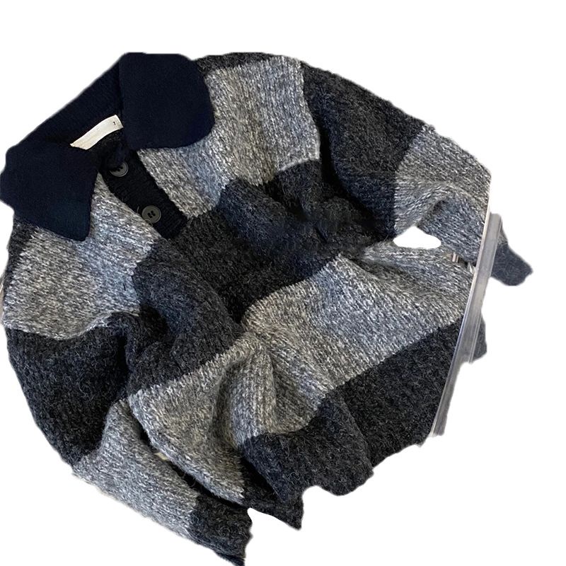 Áo Len Tay Dài Phong Cách Hàn Quốc Thời Trang Thu Đông Cho Bé Trai