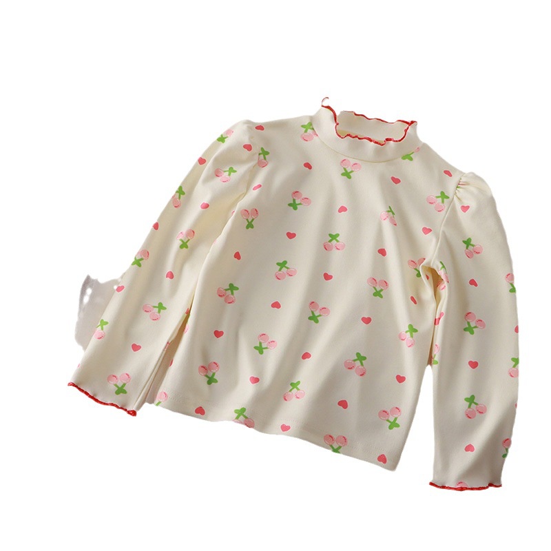 Áo Sơ Mi Phối Ren Phong Cách Hàn Quốc Thời Trang Thu Đông Mới Dành Cho Bé Gái 80-160cm