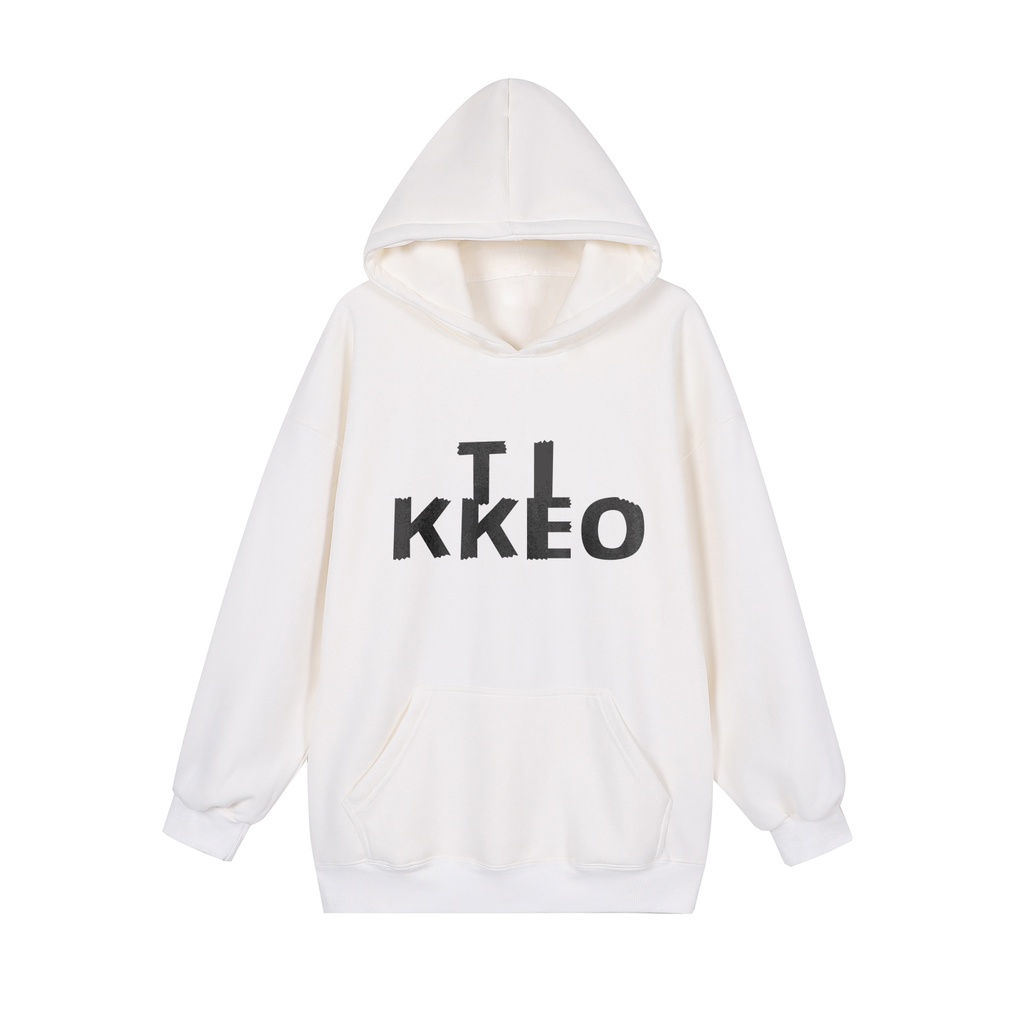 IFNICEFUTURE Mới Áo hoodie Lót Nhung Dày Dặn Dáng Rộng Thời Trang Thu Đông Cho Cặp Đôi