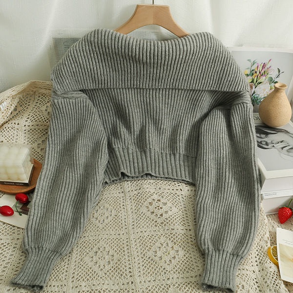 Áo sweater Cổ v Tay Dài Dáng Ôm Thời Trang Thu Đông 2023 Cho Nữ