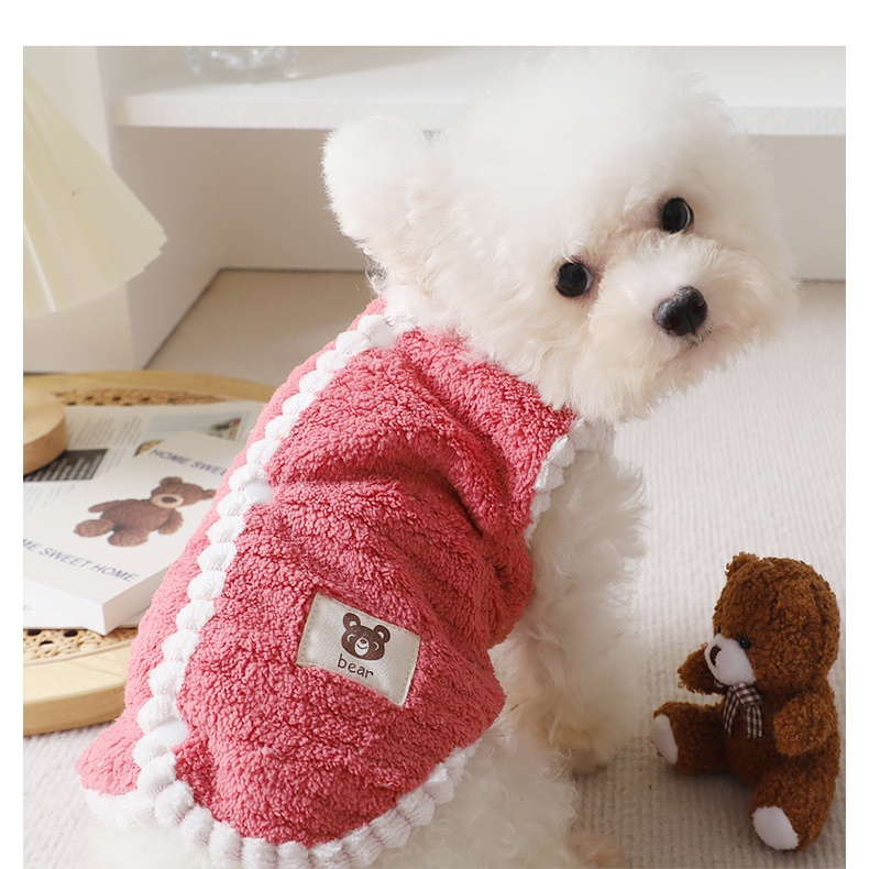Áo Giữ Nhiệt Mùa Thu Phong Cách Hàn Quốc Cho Thú Cưng
