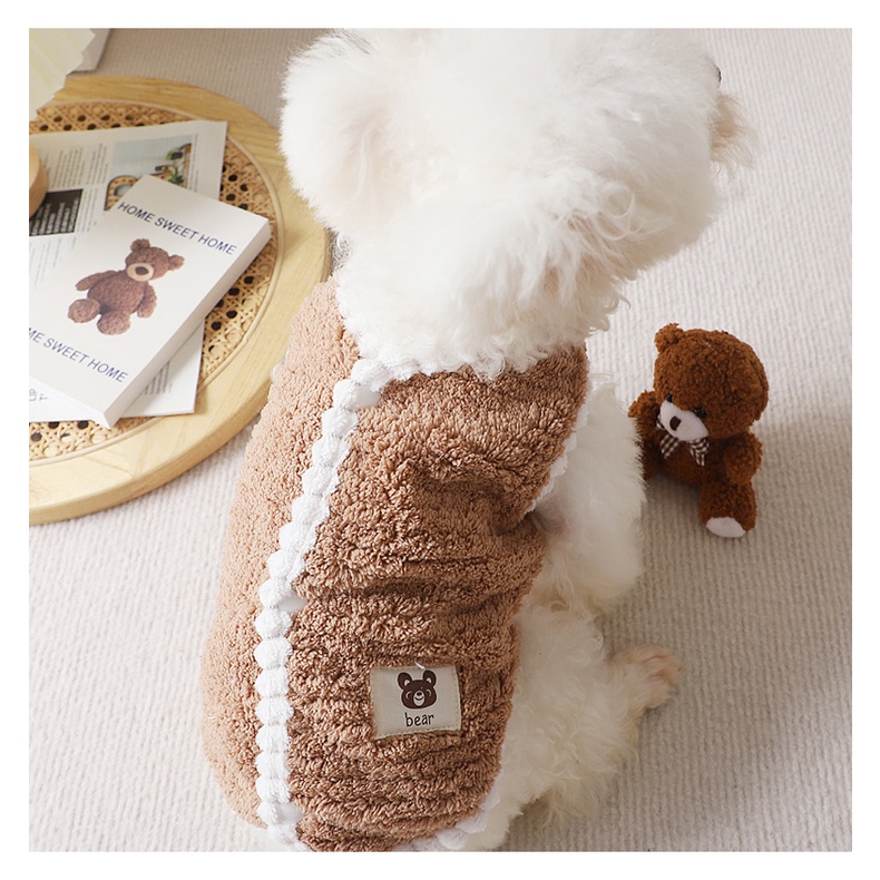 Áo Khoác Giữ Ấm Mùa Thu Đông Phong Cách Mới Cho Thú Cưng