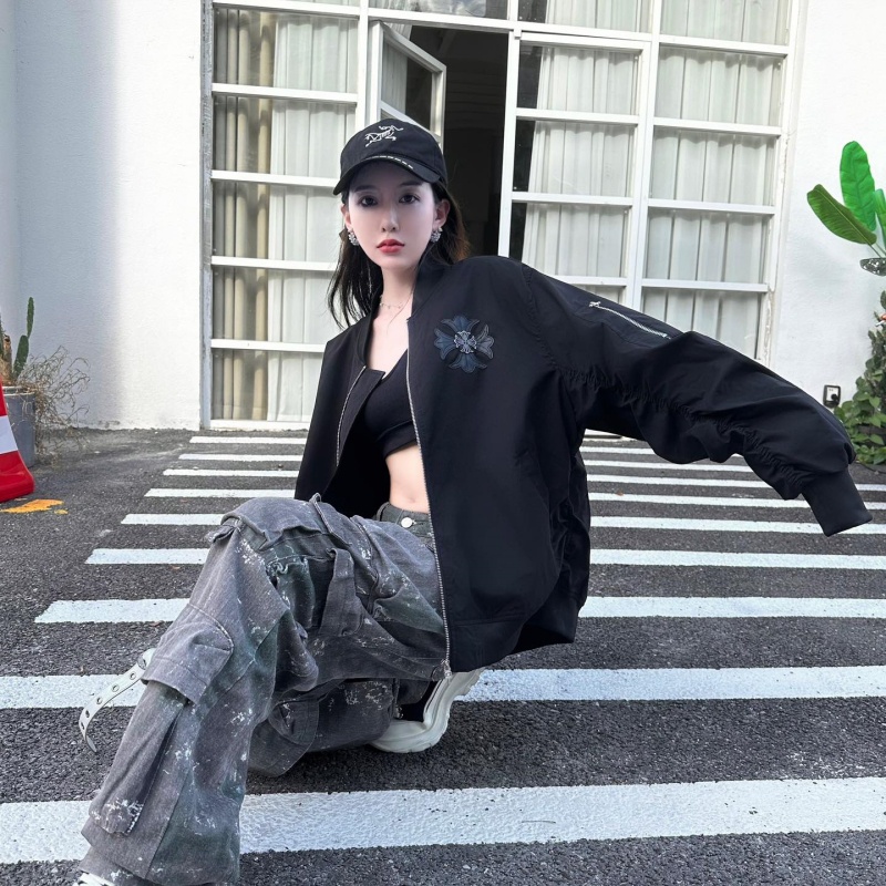 Mặt Hàng Bán Chạy Trái Tim Gián Điệp! Áo Khoác Da Che Phủ Chéo Có Khóa Kéo Tùy Chỉnh Với Dây Thun Hai Lớp Siêu Đẹp Và Đang Nói Lên