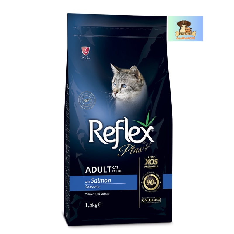 Reflex Plus Adult Cat Food Salmon -Reflex Plus Vị Cá Hồi Gói 1.5kg - -PSGR