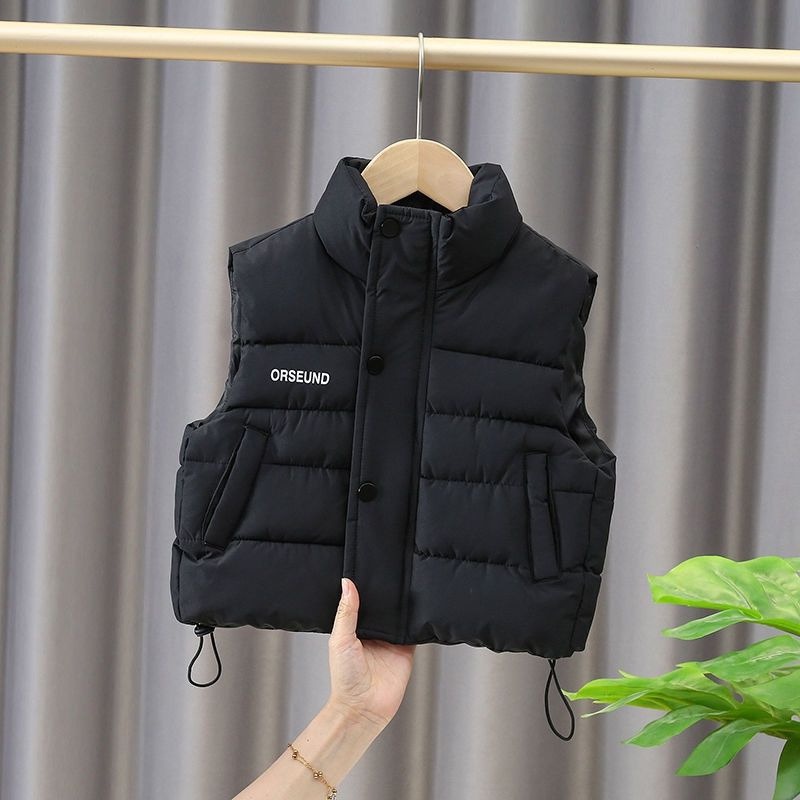 Áo khoác phao gile bé trai bé gái 4 lớp nhồi bông cho bé 8-20kg