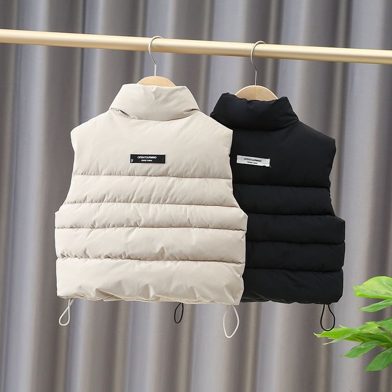 Áo khoác phao gile bé trai bé gái 4 lớp nhồi bông cho bé 8-20kg