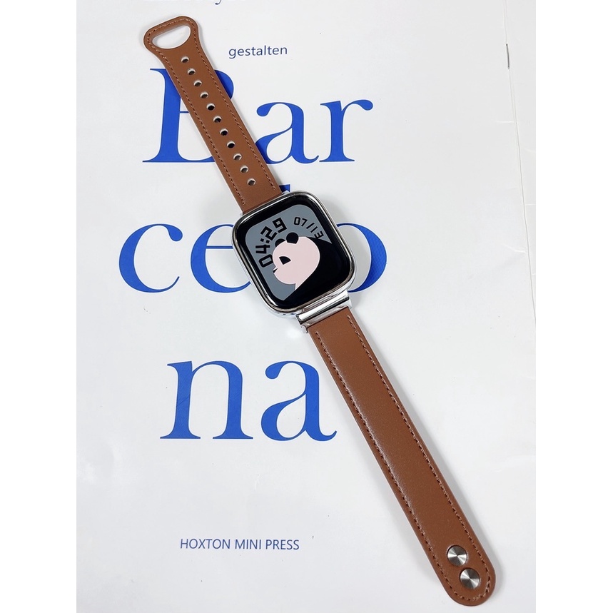 Dây Đeo Thay Thế Chất Liệu Da Và Kim Loại Cho redmi watch 3 xiaomi redmi watch 3 active Ốp