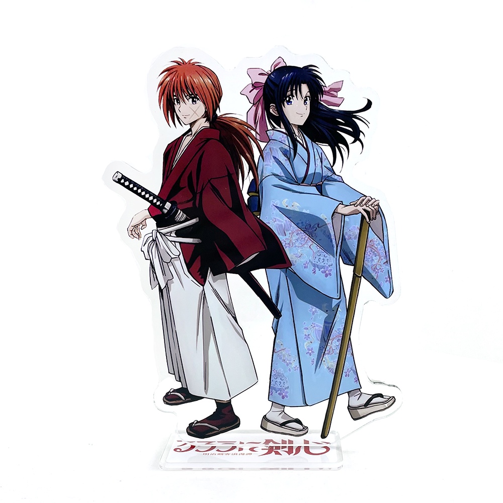Rurouni Giá Đỡ Mô Hình Nhân Vật kenshin kamiya kaoru Bằng acrylic