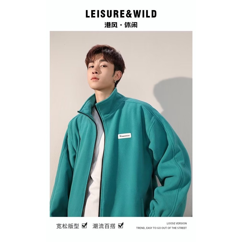 Áo Khoác bomber Dáng Rộng Thời Trang Nam Tính